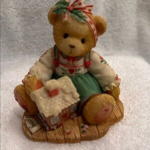 Cherished Teddies Sharon Figurine with Cream and Brown Details